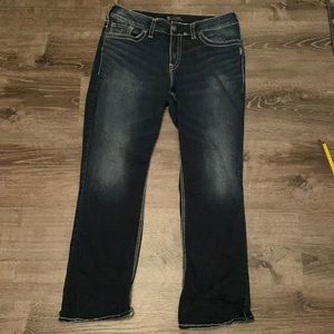 Silver jeans suki mid slim boot fluid denim